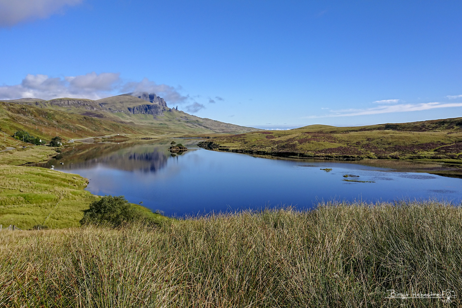 Blick zum Old Man of Storr