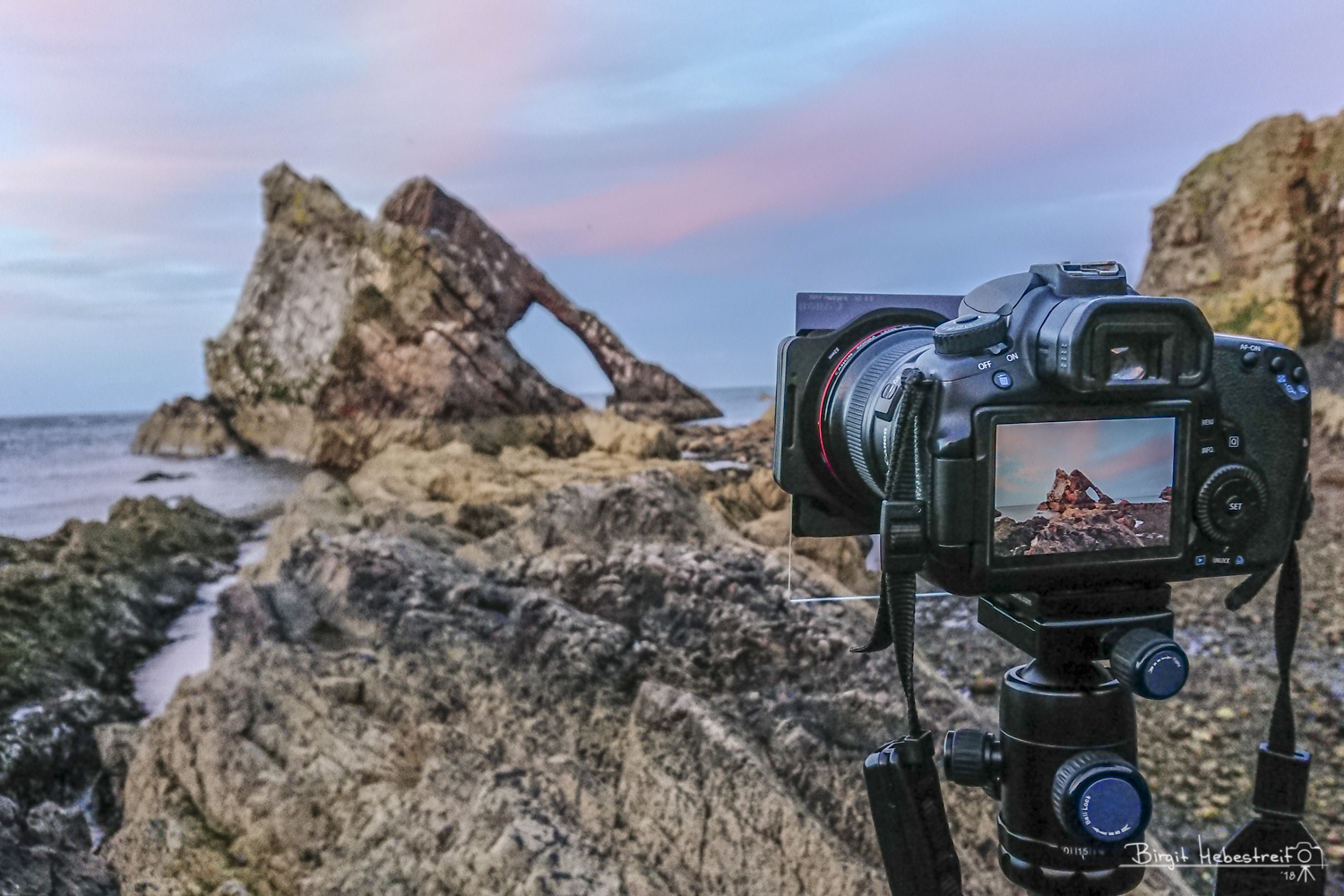 Fotostopp am Bow Fiddle Rock