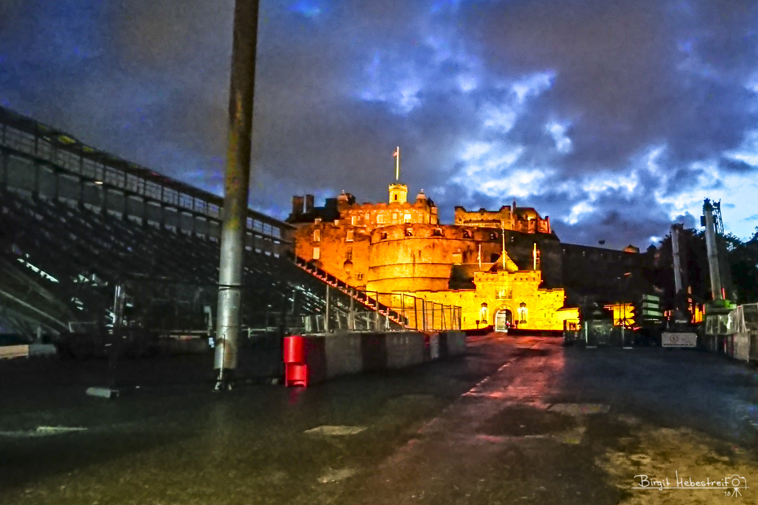 Edinburgh Castle am Abend
