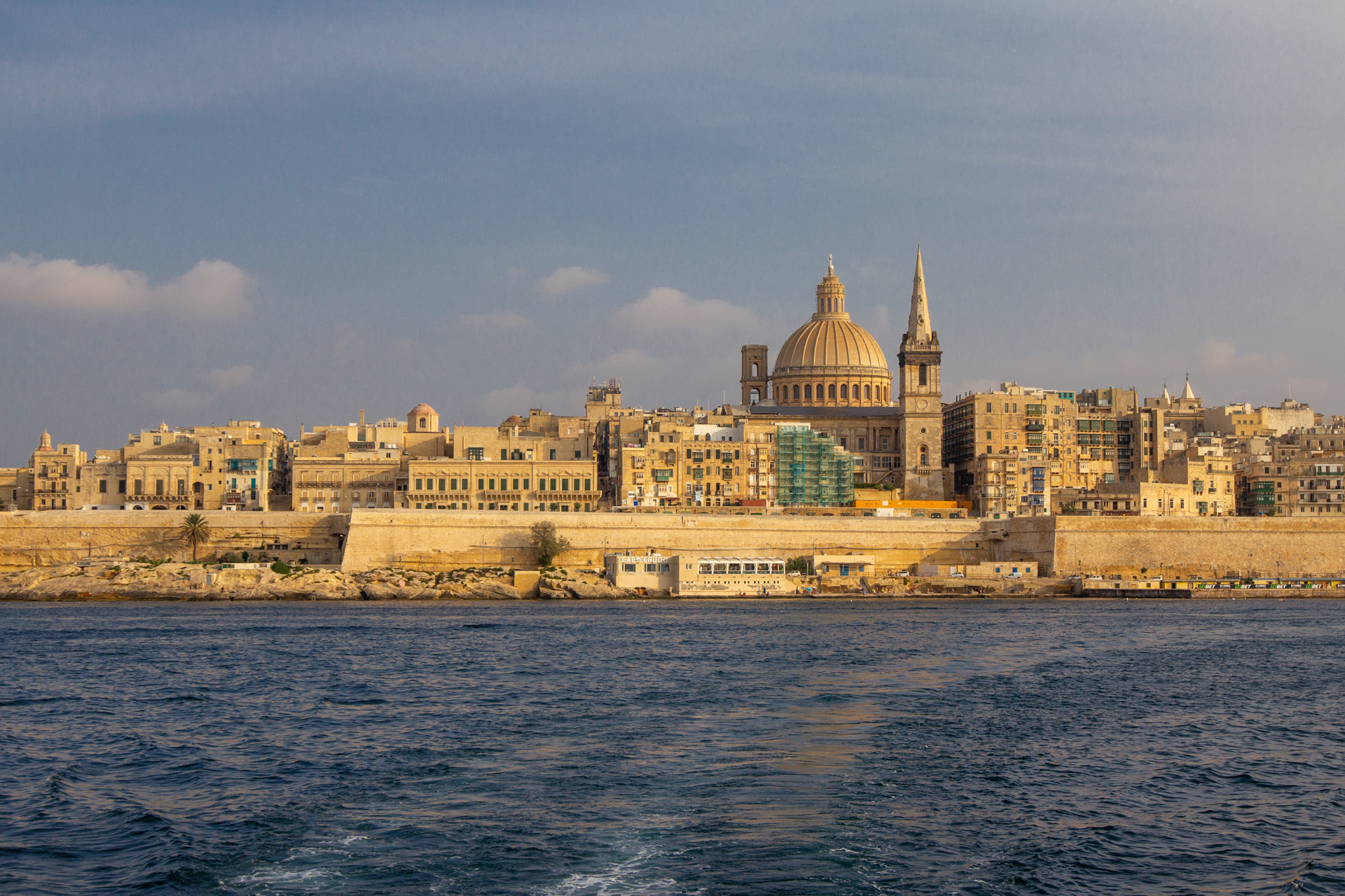 Abendlicher Blick auf Valletta