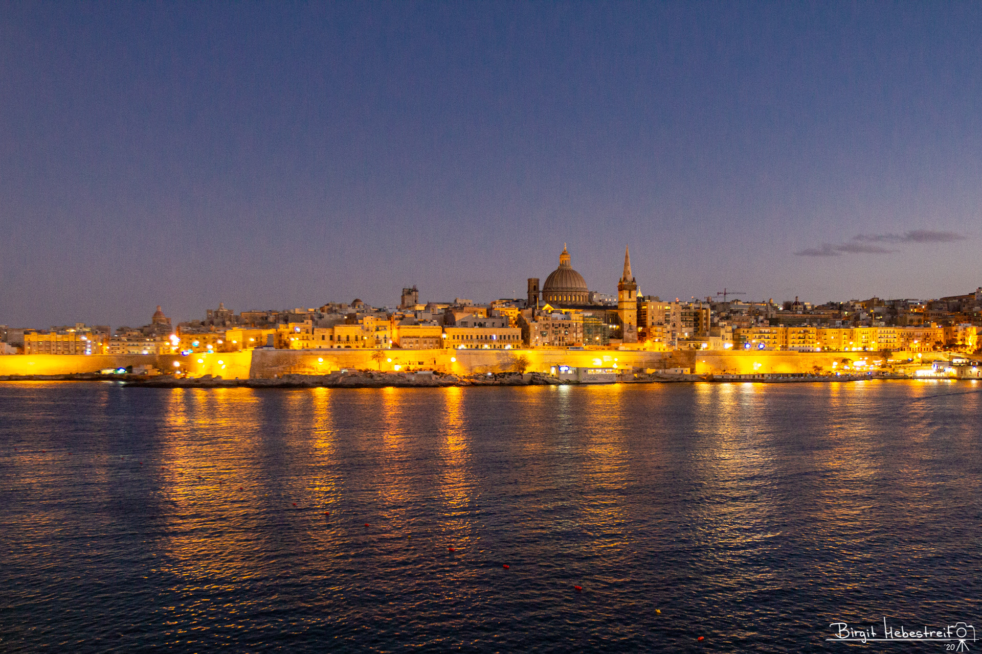 Valletta am Abend
