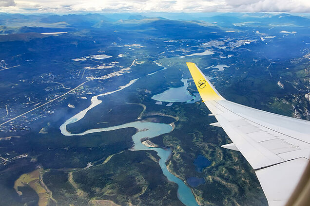 Blick zurück auf den Yukon