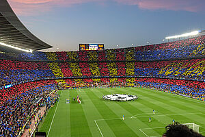 die Choreo der Barca-Fans