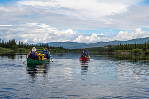 auf dem Teslin unterwegs
