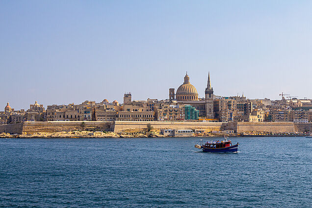 Blick nach Valletta