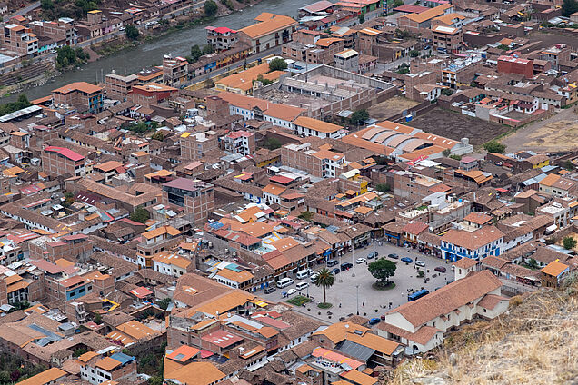 Blick auf Pisac