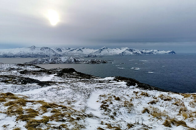 Blick auf die Insel Senja