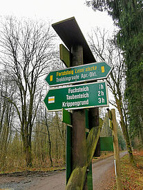 Forststeig-Wegweiser