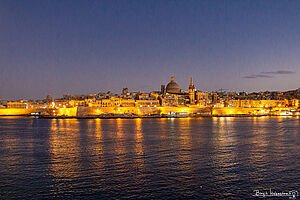 Valletta am Abend