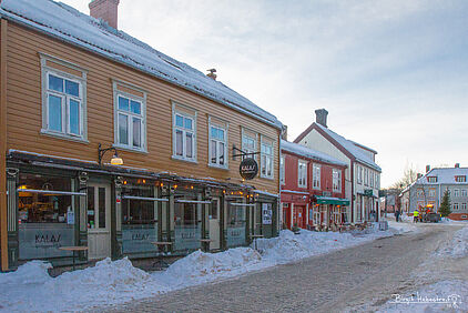 Holzhäuser im Stadtviertel Bakklandet