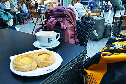 ein letzer Kaffee in Frankfurt