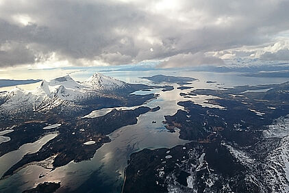 Landeanflug auf die Lofoten