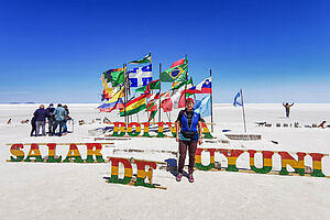 das Salar del Uyuni-Monument