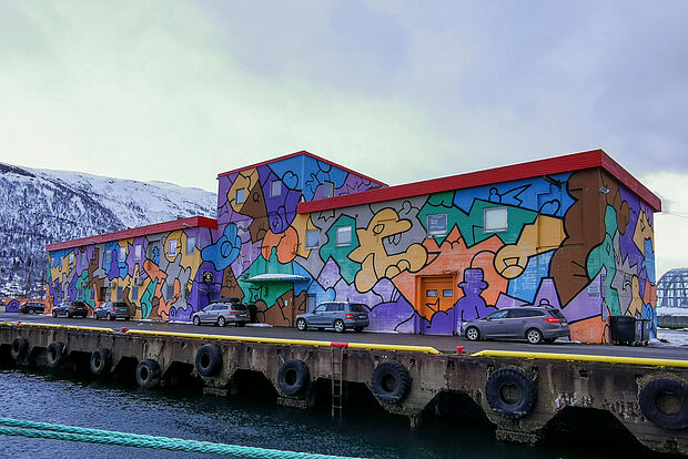 ein Graffitti-Haus