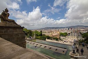 Blick vom Palau Nacional
